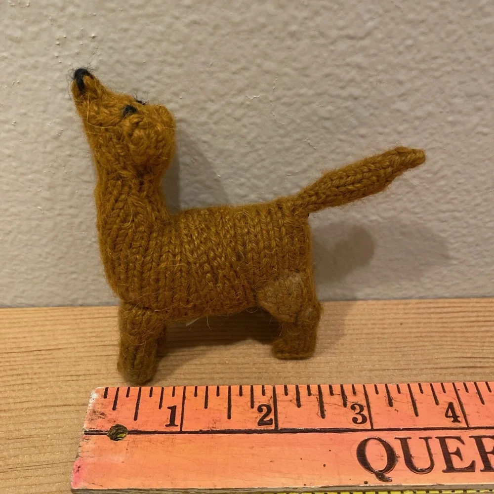 Knit Dog Alpaca Wool Acrylic Finger‎ Puppet